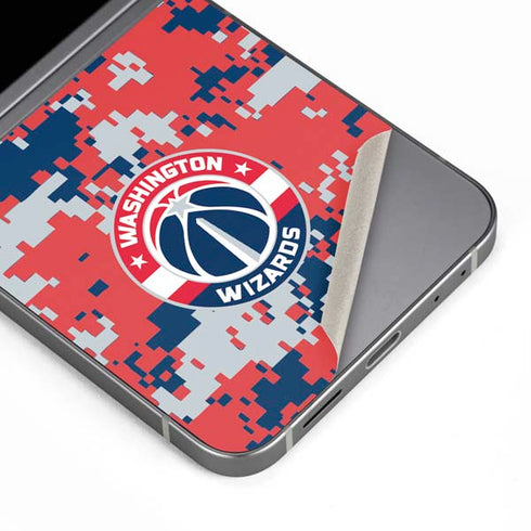 NBA Washington Wizards Camo Digi Galaxy Z Flip6 Skin